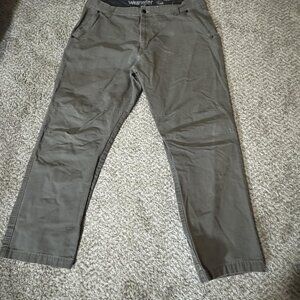 Wrangler Outdoor Series Pants Mens 40x30 Gray Utility Cotton Casual Hiking